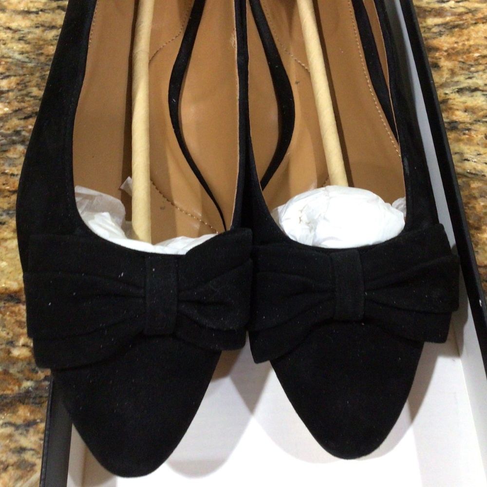 Talbots black Edison Party Box flats. Size 7M very gently worn - Picture 2 of 8